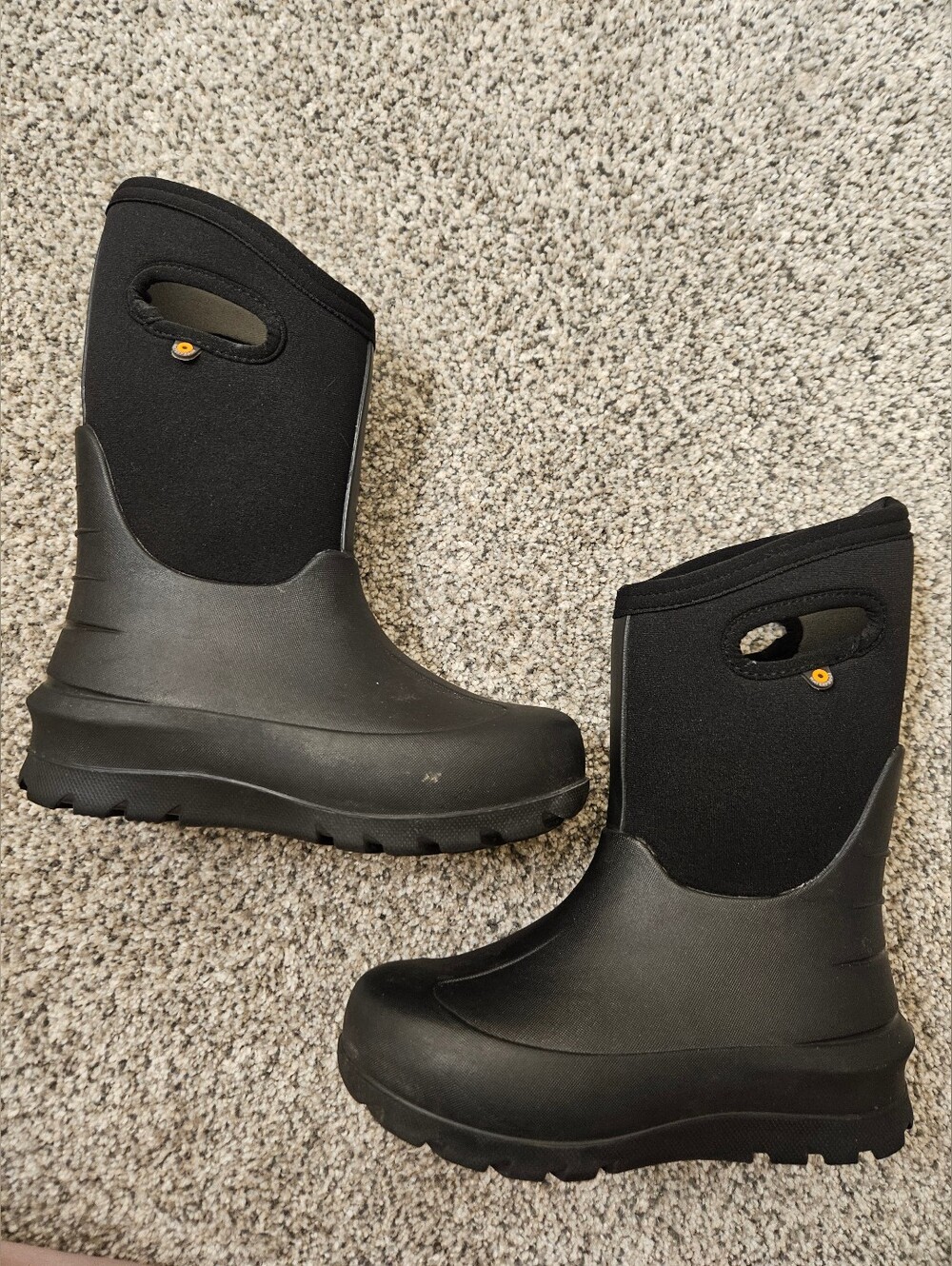 Bogs Kids Black Waterproof Pull-On Winter Boots